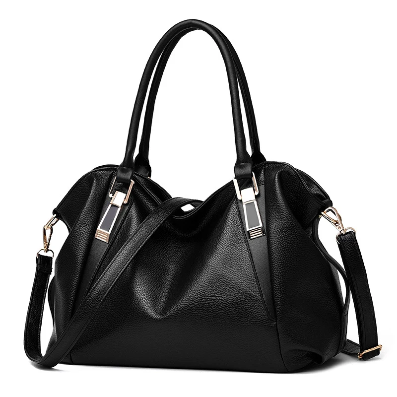 

Herald Fashion Designer Women Handbag PU Leather Ladies Portable Shoulder Bag Totes
