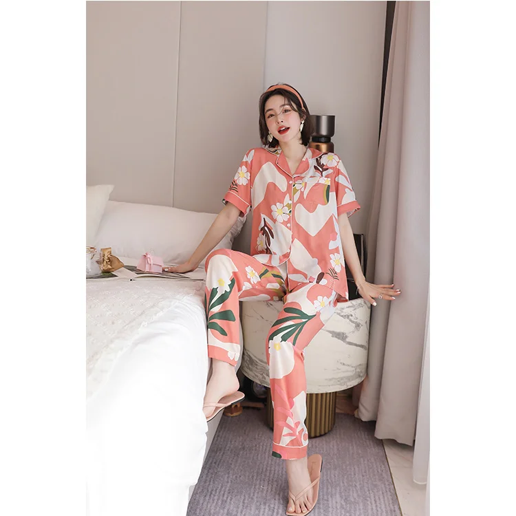 

Winter Pyjamas Women Sleepwear Pyjama Set Short Pajama Set Silk