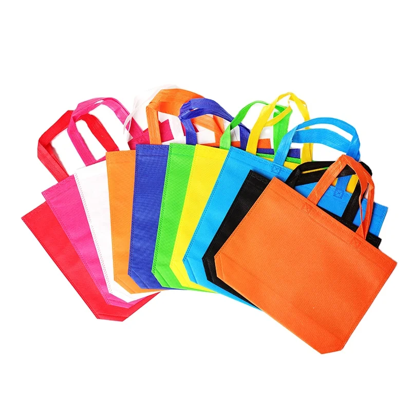 

Manufacturers Cheap Blank Printing Folding Eco-Friendly Shopping Portable Non-Woven Gift Bag Sac Non Tisse, 11colors