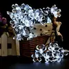 Outdoor Solar String Lights 30 LED Fairy Bubble Crystal Ball Holiday Party Decoration Lights (Warm White) (Multi-Color)