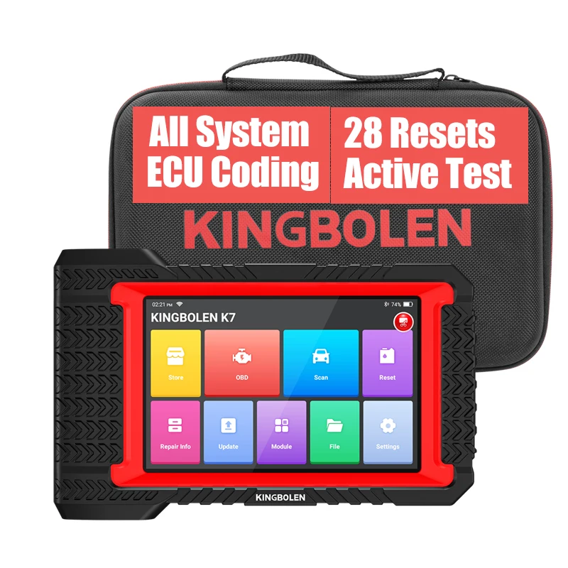 

KINGBOLEN K7 7inch Tablet ALL System Diagnostic Tool ECU Coding Active Test AF Reset 28 Resets 3 Years Free