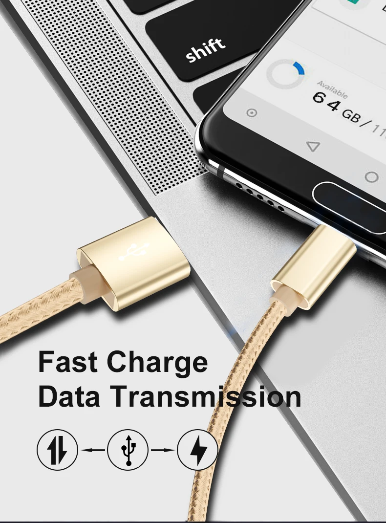 WIK-YS 3.3 ft 1M 6.6ft 2M 10ft 3M Factory Cheap Price Fast Charge Nylon Braided Usb Rechargeable Cable Mobile Cell Phone Charger - ANKUX.COM