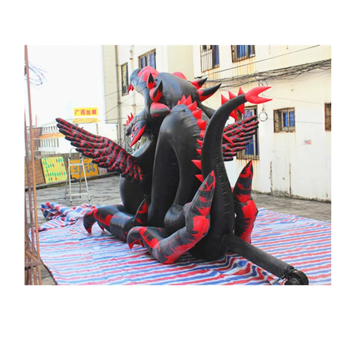 

Outdoor Promotion Black Flying Inflatable Dragon For Party Mall Decoration