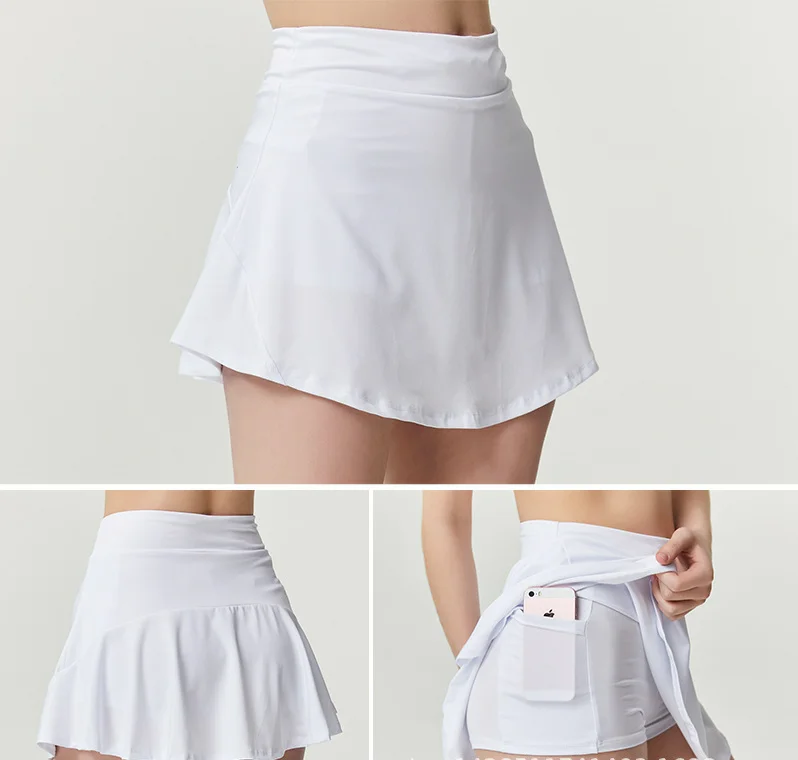 

Wholesale Custom Skirt Design Quick Dry Sports Wear Girls Short Sport Tennis Skort With Inner Pockets