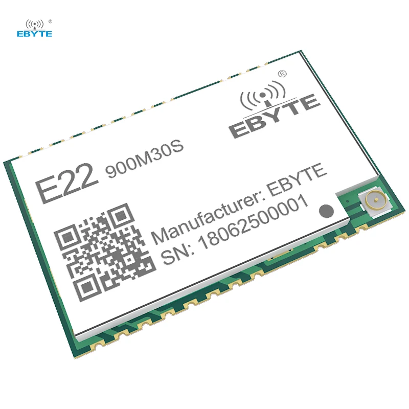 

E22-900M30S Free Sample Ebyte 915mhz Sx1262 1W Long Distance Lora Module TCXO E22-900M30S SPI Development