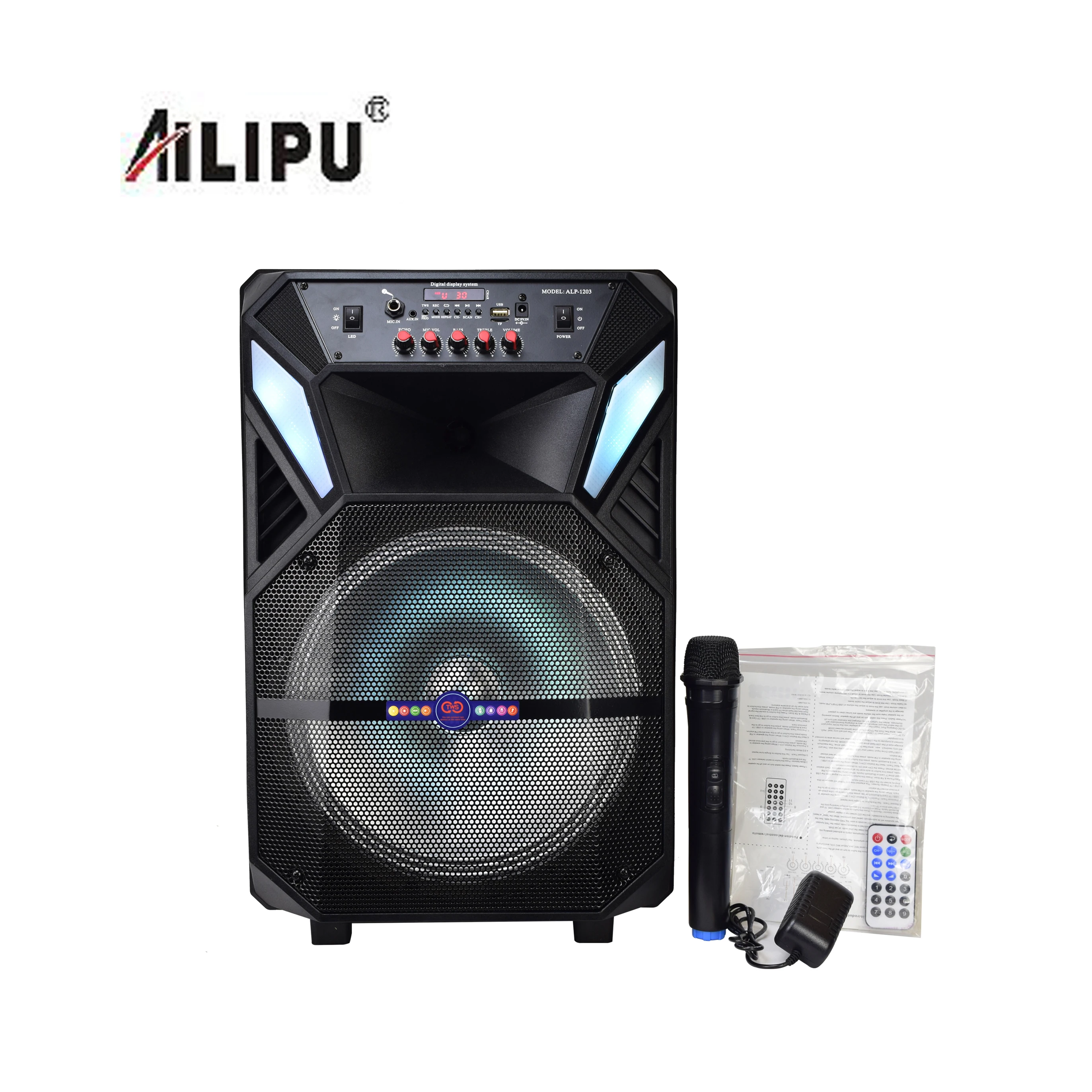 

2021 New 12 inch multifunction outdoor factory direct sale Fashion Best sound trolley outdoor amplified speaker