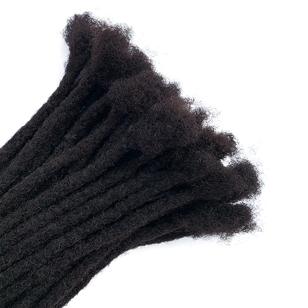

Whosale Price Human Hair Medium Size Dreadlocks Extensions Full Handmade (Width 0.8cm) 100% Human Hair