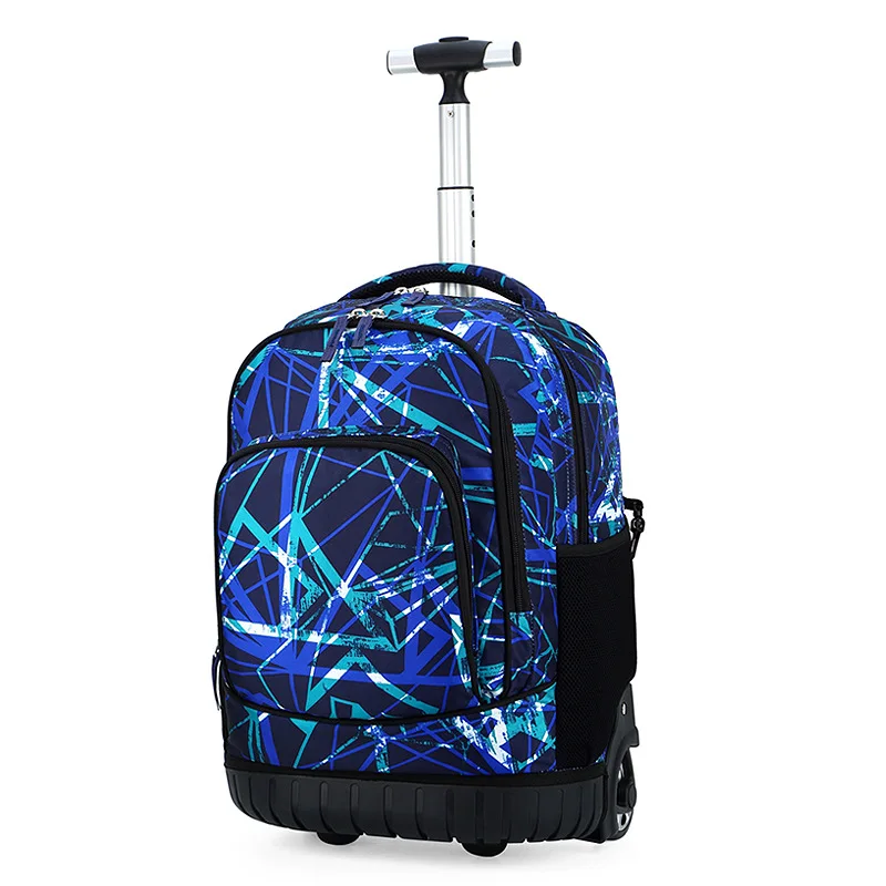 

Custom chic sublimation wheeled school bag wheels trolley school bag for college students