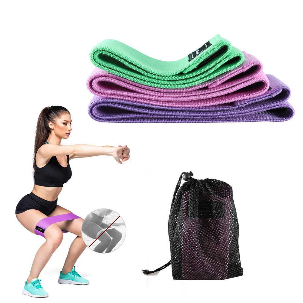 

OEM custom booty latex hip circular resistance band Custom Logo Yoga Gym Exercise Booty Hip Fabric Resistance Bands, Optional