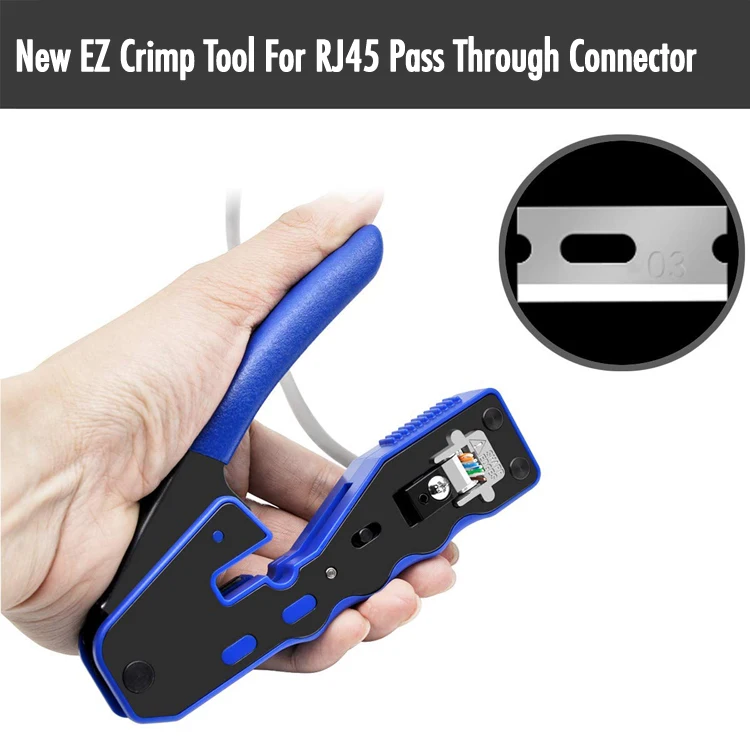 Mini Rj45 Pass Through Crimp Tool Compact Ez Crimping Tool For Rj45 ...