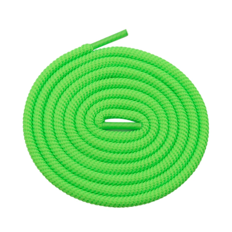 

Coolstring Manufacturer's New High Quality Polyester Round Waterproof Shoelaces In 8 Colors For jordans 3 Sport Sneakers, White and black,support any color