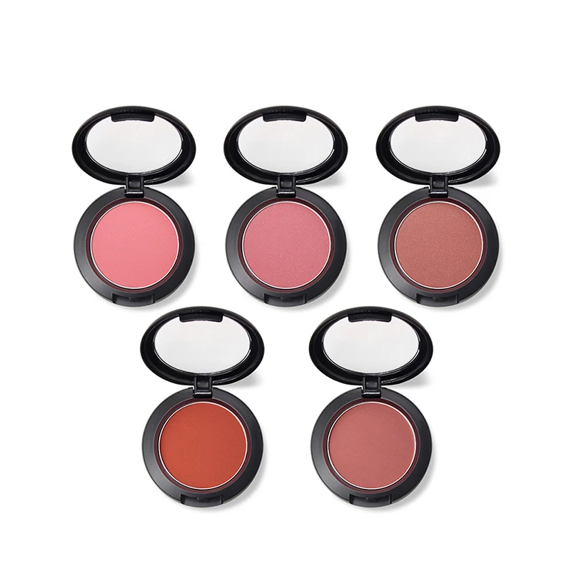 

Single Color Contour Highlight Blusher Paletttee Shimmer Powder Busher, As picture