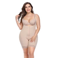 

plus size women full body shaper firm control postpartum women waist trainer colombia shapewear zipper close bodysuit XXXXXXL