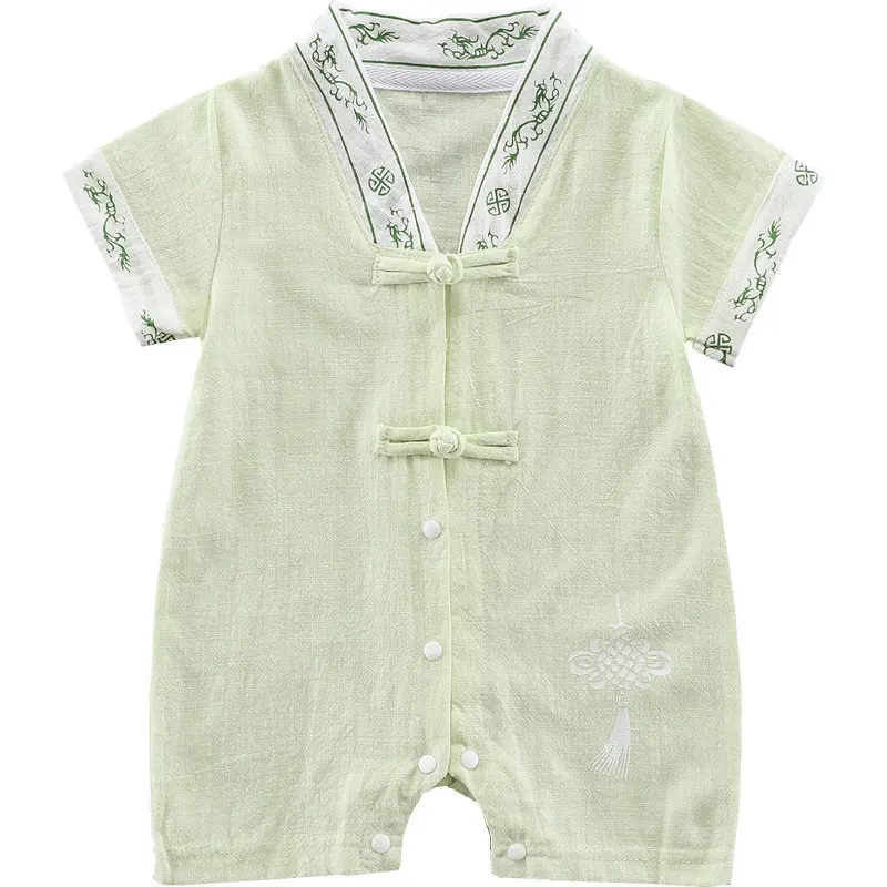 

Boy's retro Chinese style thin bodysuit