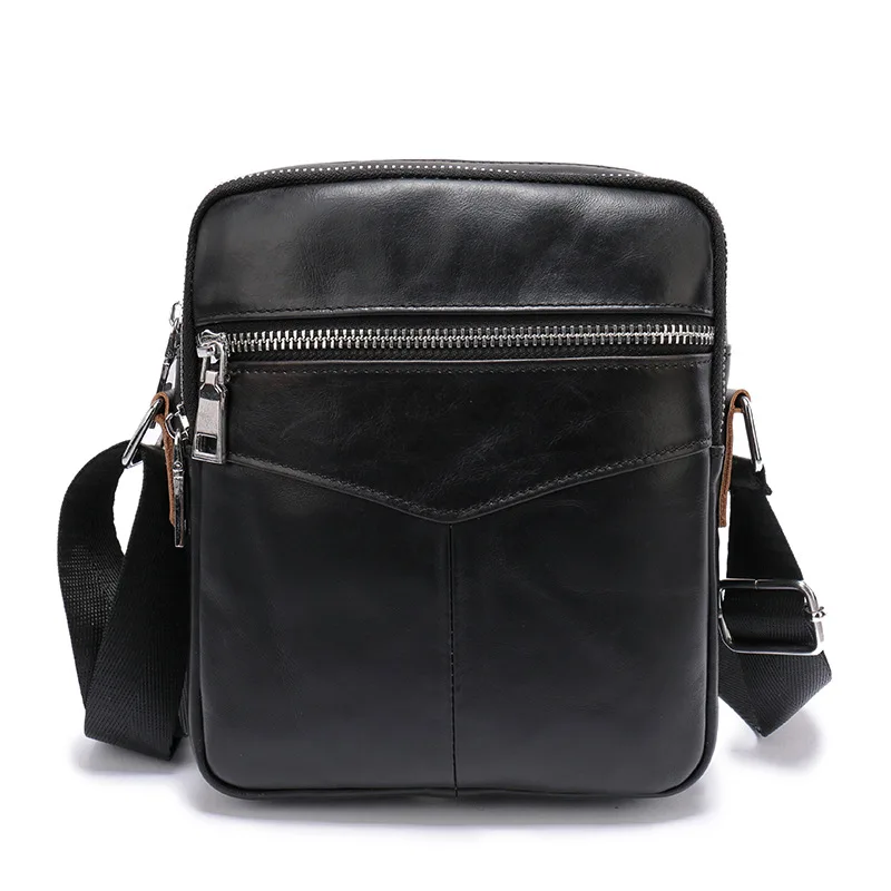 

Southeast Asian men's retro messenger bag business vertical backpack casual multi-function shoulder men's messenger bag, Black,brown