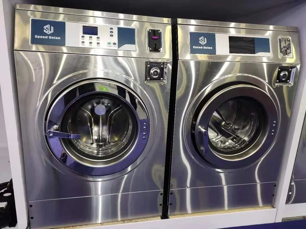 
15kg Coin Token Industrial Front Loading Washing Machine 