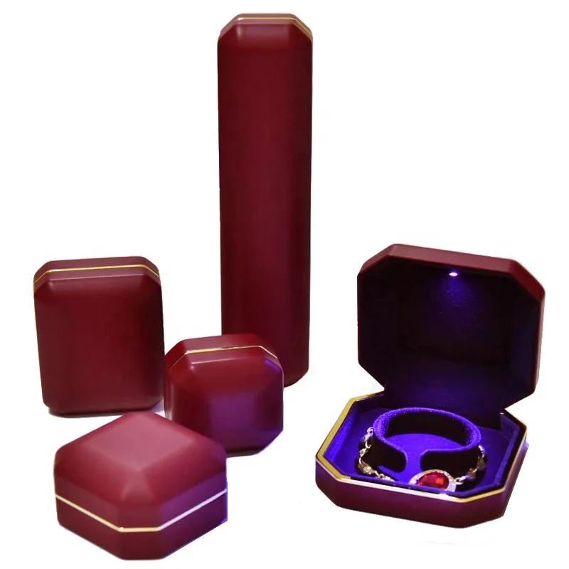 Wholesale custom luxury pu leather jewelry box with led light.jpg