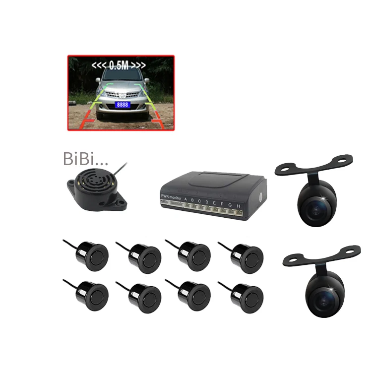 Front Rear 8 Sensor Parking System With Camera Buy 8 Sensor Parking