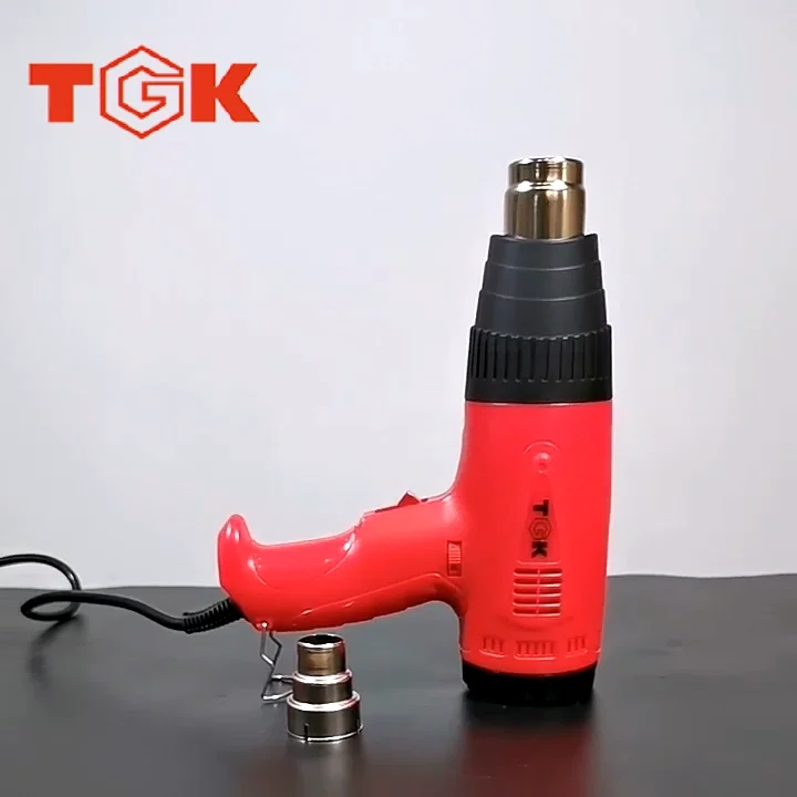 2000w Electric Hot Air Blower Soldering Shrink Wrap Heat Gun Plastic Case Kit Sealing Plastic