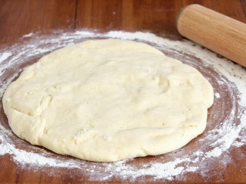 making homemade pizza dough