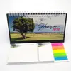 2019 custom calendar with sticky notes in different shapes