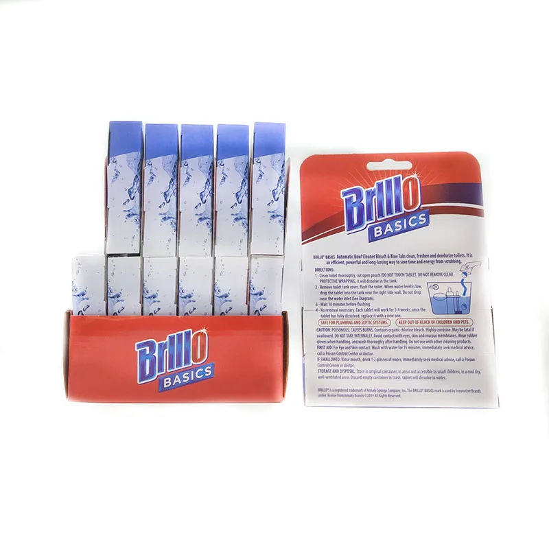 

NOVEDADES 2021 household toilet deodorant toilet flush cleaner tablet, Blue&white