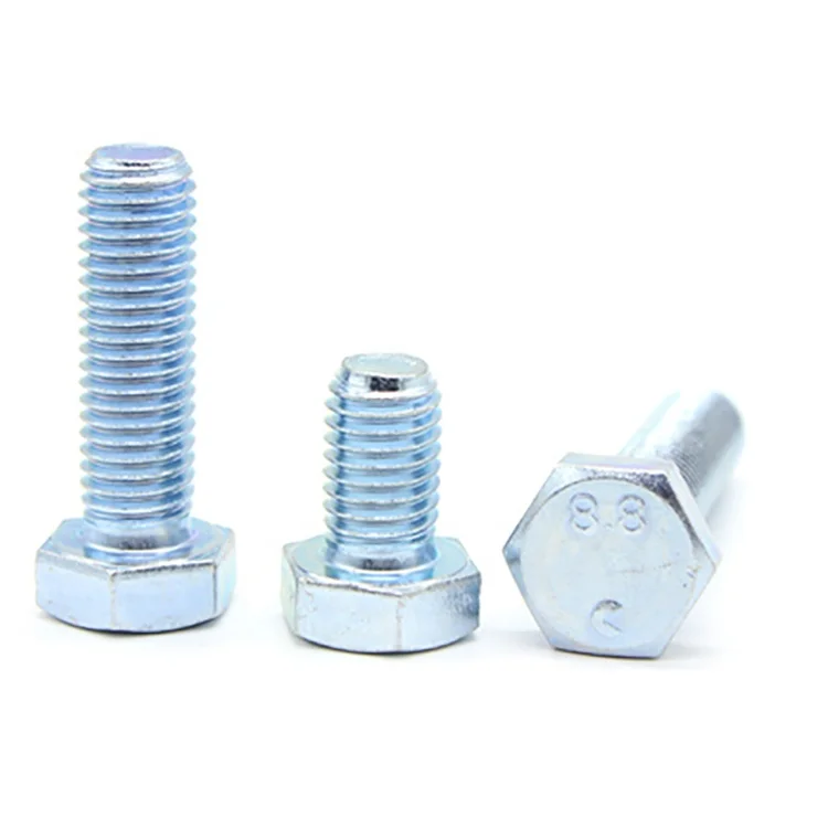 
DIN 933 Carbon Steel Galvanized Hex Bolt grade 4.8-12.9 Bolts 