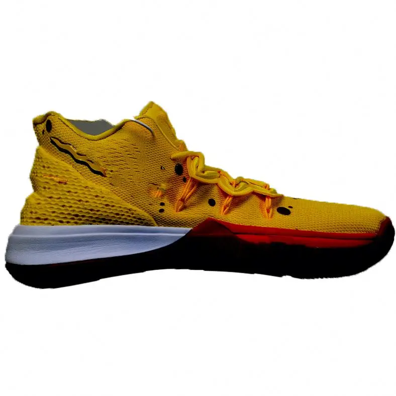 

New Kyrie 5 Men's Basketball Shoes yellow red Designer Sandy Kyrie 2 Cheeks Sports Sneakers chaussure de basket ball CJ6951-700, Spongebobs