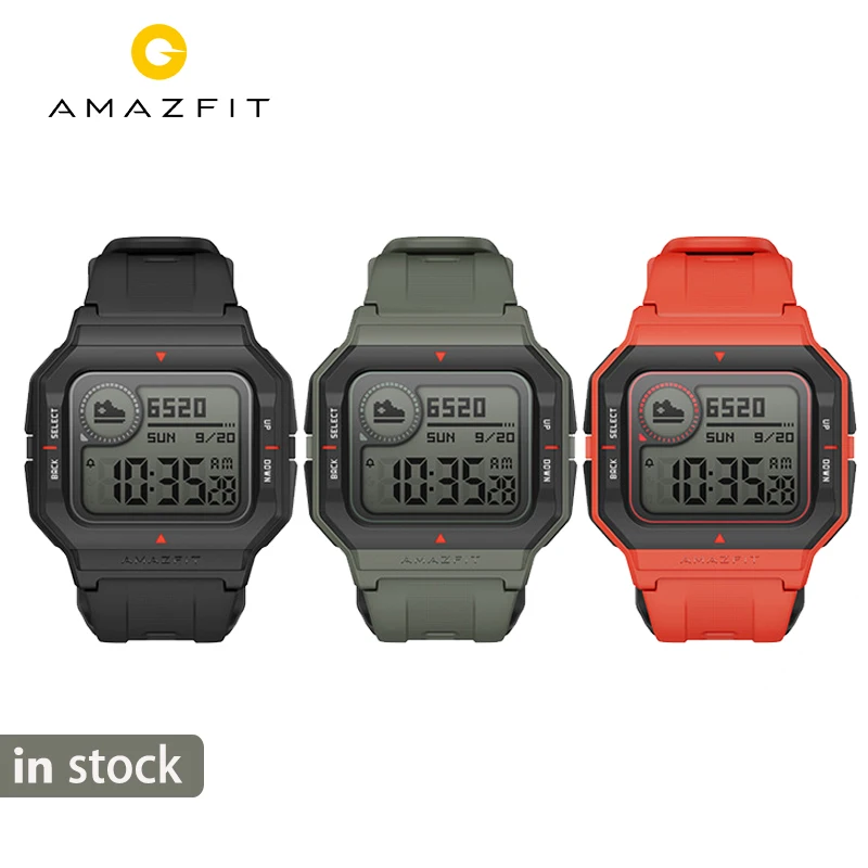 

Global Version Amazfit Neo Smart Watch Smartwatch 5ATM Heart Rate Tracking 28Days Battery Life Watch For Android IOS Phone