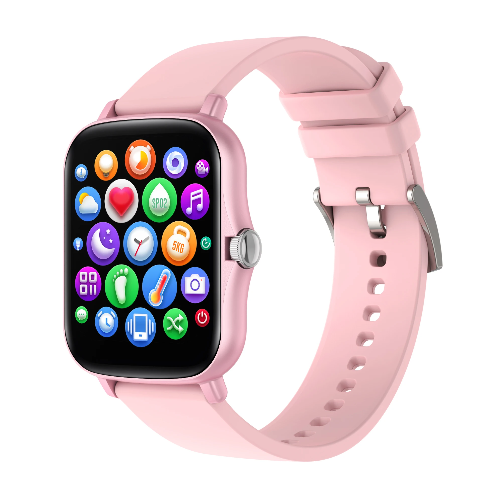 

Full Touch Smartwatch Y20 Heart Rate Monitor Fitness Tracker Blood Pressure Smart Bracelet Dafit App Sport watch for Men Women, Black pink gold silver