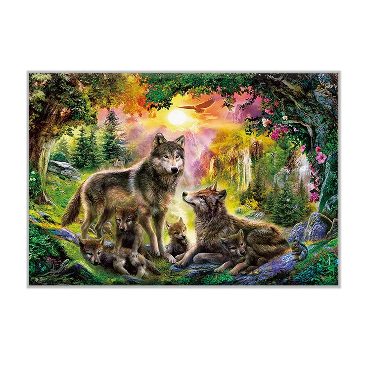 Factory Wholesale DIY Handwork Animal Craft Cross Stitch Blank Thread Cross Stitch