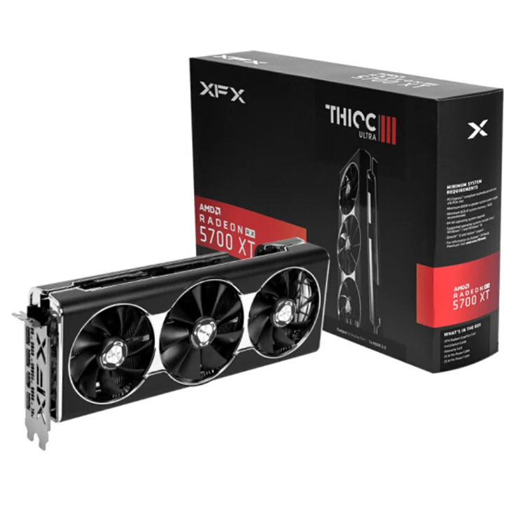 Xfx Rx 5700 Xt Thicc Iii Ultra 8gb Boost Up To 2025mhz Gddr6 3xdp Hdmi ...