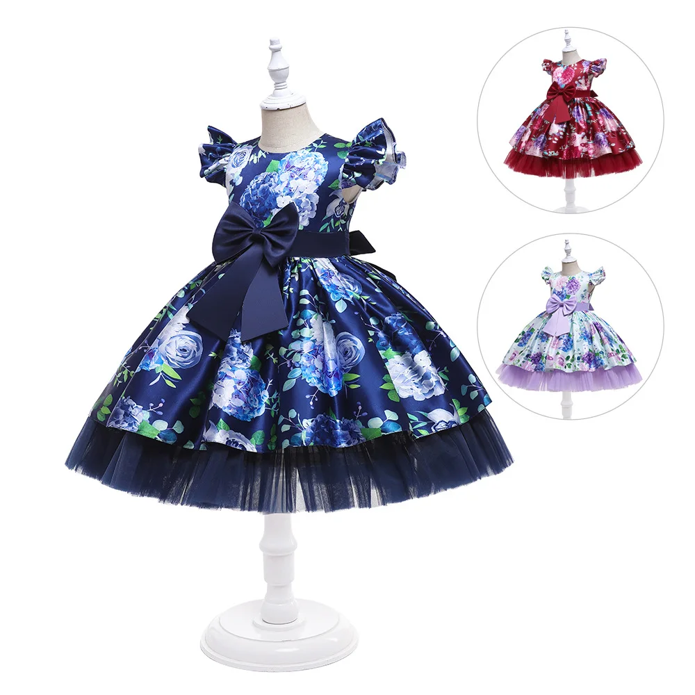 

Embroidery noble temperament birthday kids dress for 12 years girl dresses