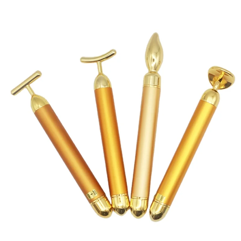 

Beauty Personal Care Instrument 24k gold massage stick vibration facial energy beauty bar