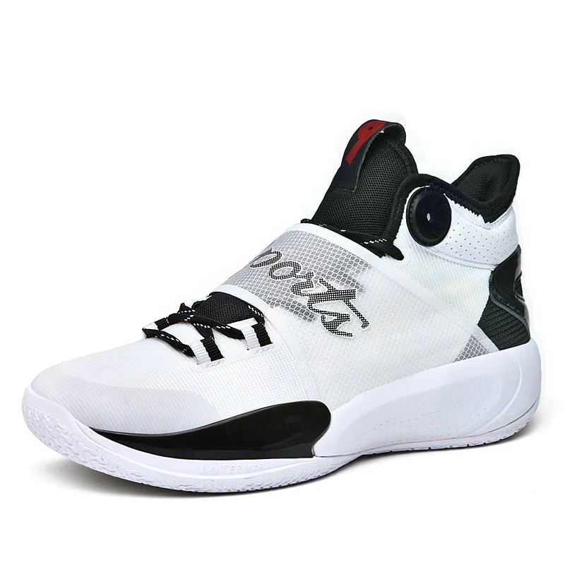 

Hot selling high quality men's sports shoes outdoor combat non-slip basketball shoes leather basketball shoe