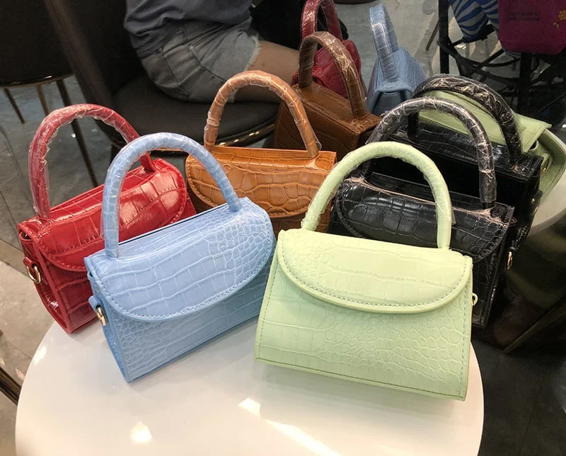 

2022 Fashion solid color small handbag candy color cute handbags for ladies
