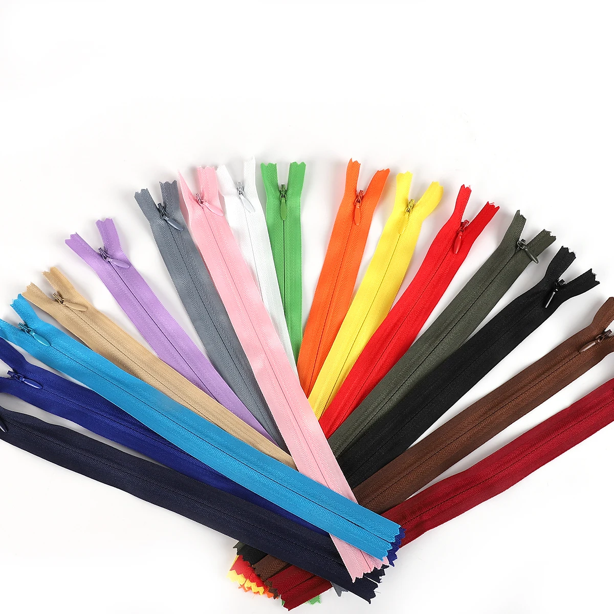 

New Arrival 10Pcs/lot Mix Color Pick Nylon Zipper Cloth Bags Wallet for Craft Garment Tailor Sewing Tools Accessories, 18 colors