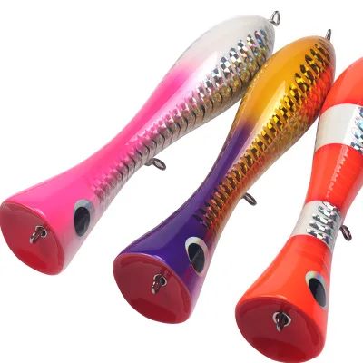 

Wooden Wave Climb 150g22cm Popper Hard Lure, 3 colors