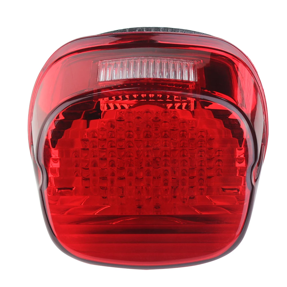 135 Super Bright LEDs Red Lens with Top Tag Light LED Tail Light For Motorcycle Strobing Squareback LED Taillight
