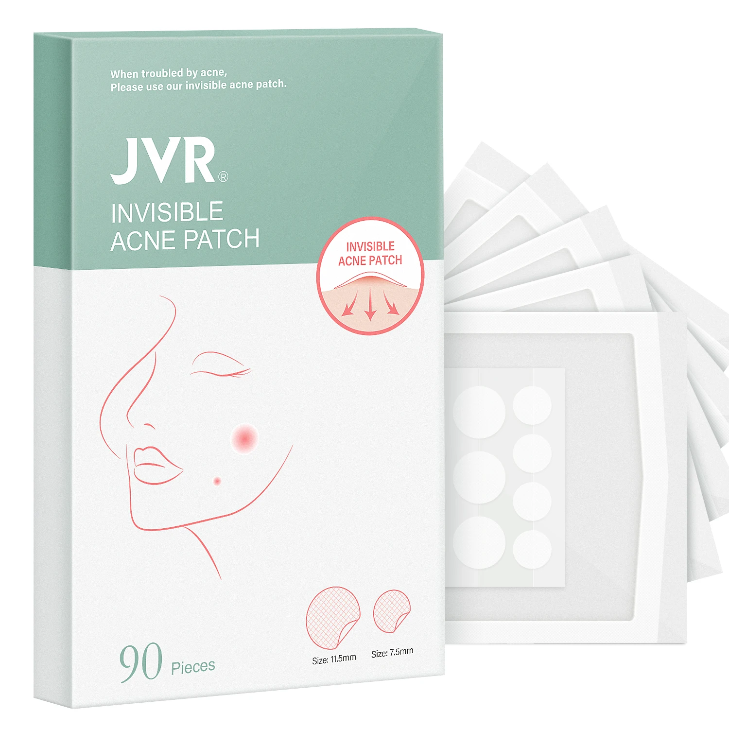 

Acne Pimple Patch (90 Count) Absorbing Hydrocolloid Spot Treatment with Tea Tree Oil Calendula Oil Cica Vegan Cruelty Free