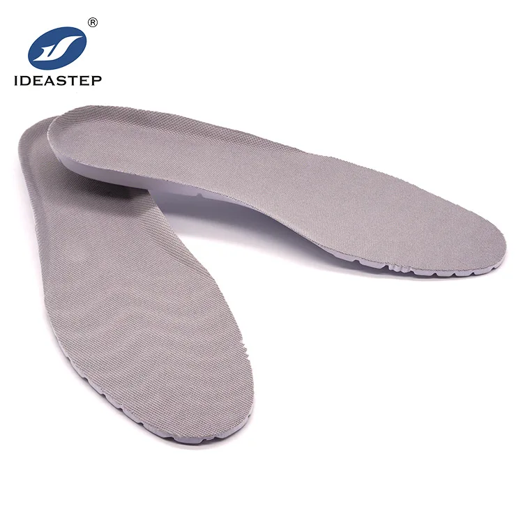 

Ideastep OEM brand soft eva shoes insole sports running insole, Gray + white