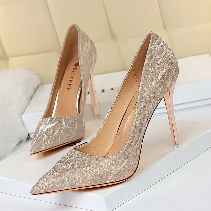 

Women Sexy Pumps High Heels Shoes Womans fashion Wedding Shoes 10.5cm 7.5cm Party Summer confortable Hight heels dess shoe