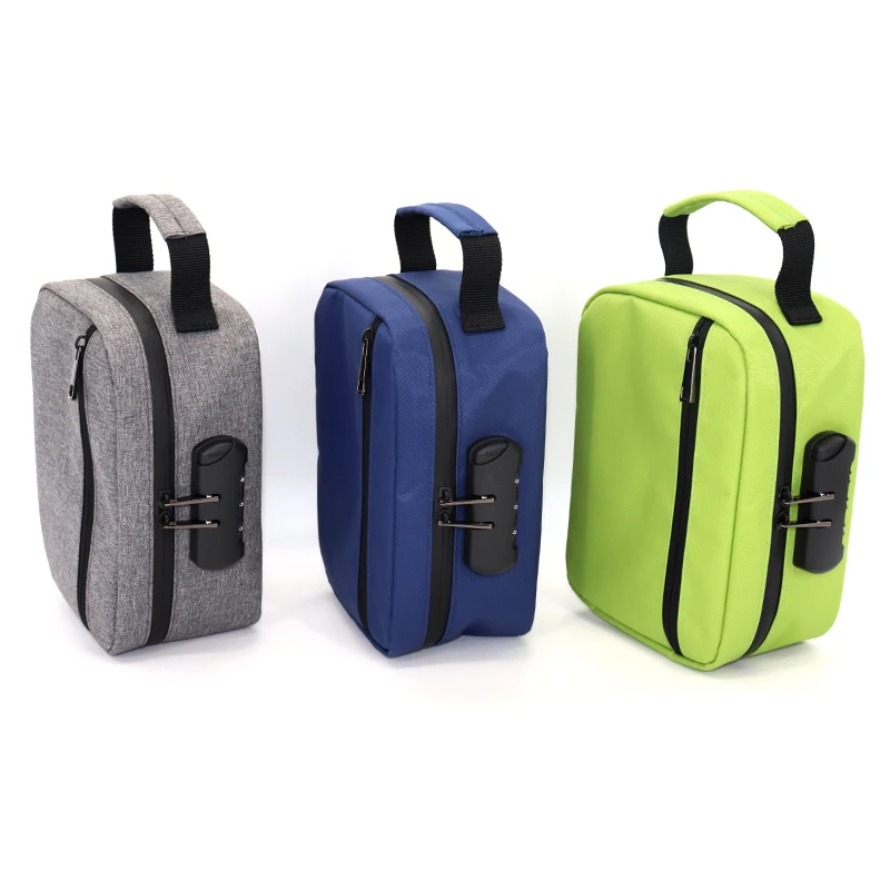 

Lockable Custom Smell Proof Case Stash bag with Waterproof Zipper, Customized color