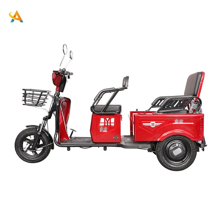 

2021 Hot Sale 60v 1000w High Quality Three People City Electric Tricycle For 3 Wheel, Red