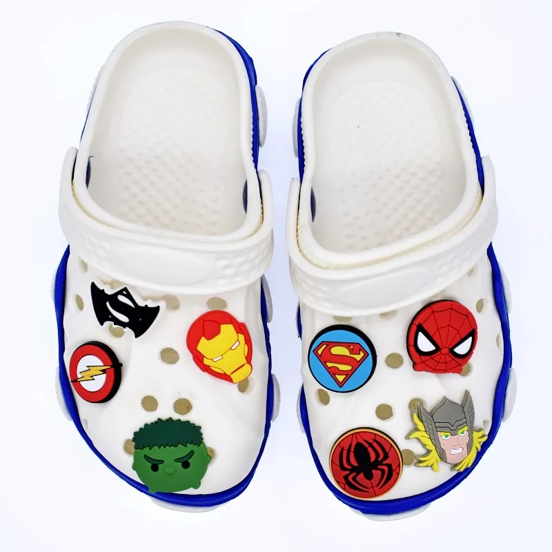 

XH-66 PVC Manufacturer Charm Hero Head Logo Shoe Charms, Customized