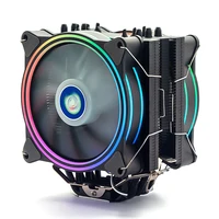 

High 4pin Rgb Intel And Amd 120mm Case 6 heatpie cpu cooler with double RGB Cooling Pwm Fan