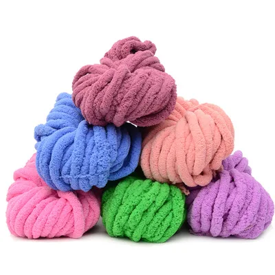 

Hot Selling Arm Knitting Chenille Yarn Chunky Chenille Yarn Wholesale