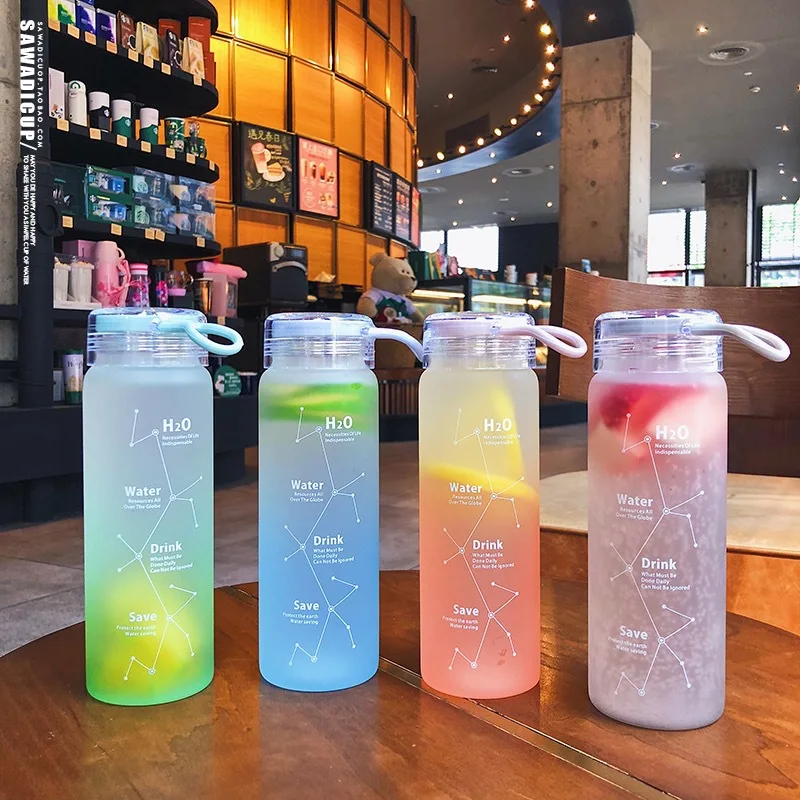 

Feiyou 2021 new summer custom 460ml clear frosted juice milk tea drinking bottle empty personalized sports glass water bottle, Customized color