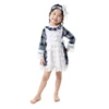 European Vintage Girl Dresses Retro Style Kids Check Print Lace Princess Lolita Dresses Birthday Party Dress Children Dresses