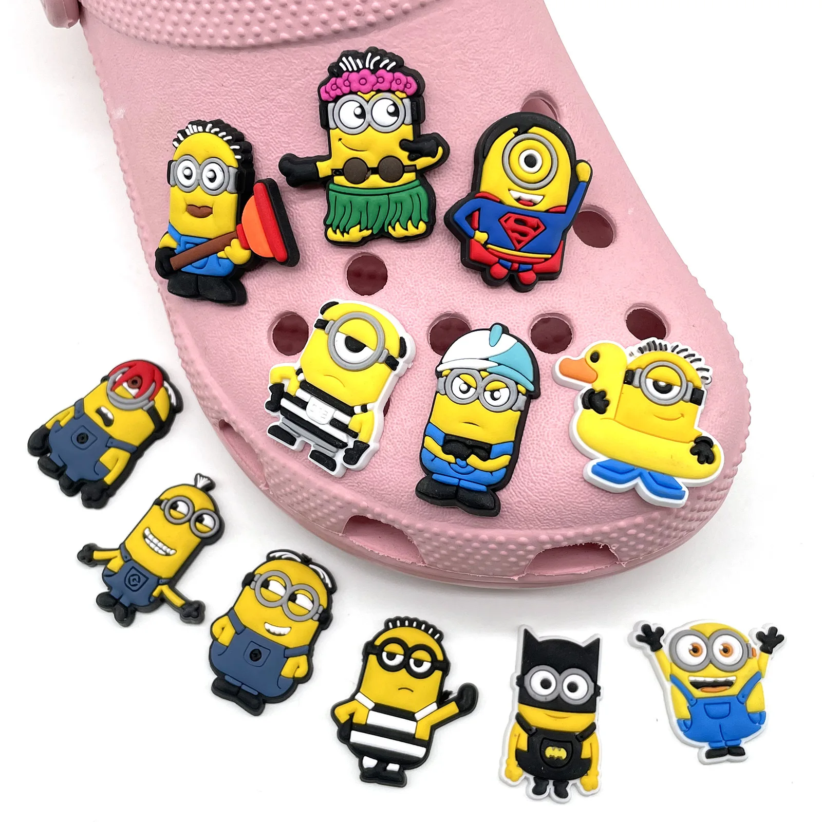 

2022 New Year Gifts bob charm crocs original Anime Cartoon Ornaments Suitable for Clogs Wristbands charm for bracelet making, As picture/custom